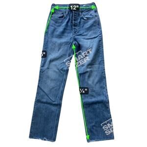 Denim Forum Denim-Reg Wash Arlo High Rise Straight 28L (Aritzia) Jeans Size 25